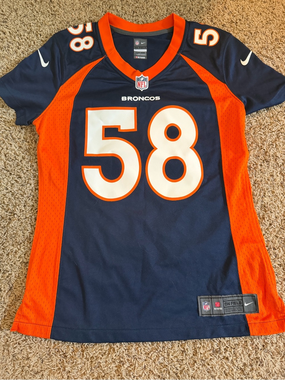 Nike Broncos #58 Miller Football Jersey